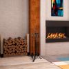 Fireplace Tools Set Indoor with Thicker Stand,Iron Home Wood Stove Accessories,Metal Fire Poker Set for Outdoor Fire Pit