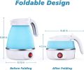 Foldable Electric Kettle, Camping Kettle, Mini Travel Kettle, Silicone Electric Water Boiler, Tea, Coffee Kettle