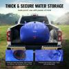 VEVOR 400L/105.7 Gallon Water Storage Bladder, RV Water Tank, 1000D Blue PVC Collapsible Water Storage Containers, Large Capacity Soft Water Bag