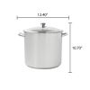Stainless Steel 20-Quart Stock Pot with Glass Lid